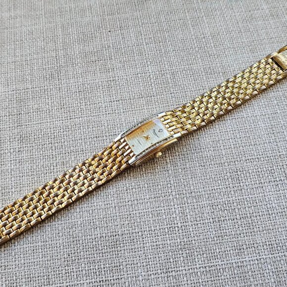 Precision by Gruen Vintage Wristwatch Gold Tone Quartz Analog Wrist Watch - Picture 7 of 11